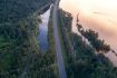 Columbia River Gorge Flight tour, highway view